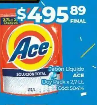 Diarco Ace Jabón Liquido Doy Pack x 2,7 Lt. oferta