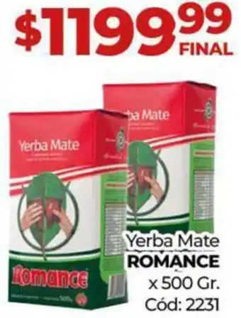 Diarco Yerba Mate ROMANCE x 500gr oferta
