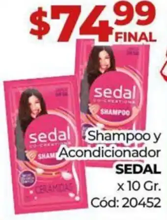 Diarco Shampoo y Acondicionador SEDAL x 10gr oferta