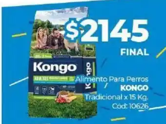 Diarco Kongo Alimento Para Perros Tradicional x 15 kg oferta