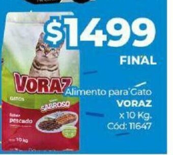 Diarco Voraz Alimento para Gato x 10 Kg oferta