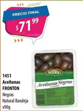 Micropack Aceitunas Fronton Negras Natural Bandeja x 90g oferta