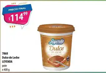 Micropack Dulce De Leche Leyenda Pote x 400g oferta