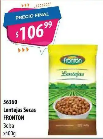 Micropack Lentejas Secas Fronton Bolsa x 400g oferta