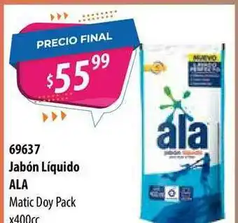 Micropack Jabón Líquido Ala Matic Doy Pack x 400cc oferta