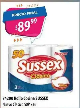Micropack Rollo Cocina Susex Nuevo Clasico 50P x 3u oferta
