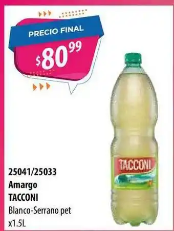 Micropack Amargo Tacconi Blanco-Serrano Pet x 1.5L oferta