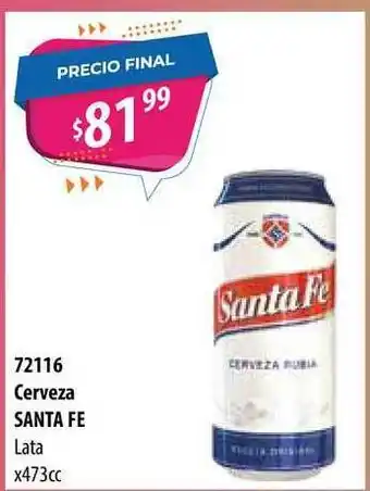 Micropack Cerveza Santa Fe Lata x 473cc oferta