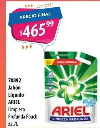 Micropack Jabón Líquido Ariel Limpieza Profunda Pouch x 2.7L oferta