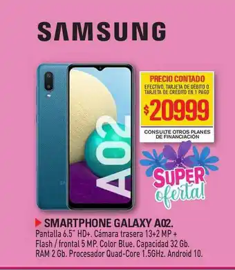 Red del Hogar Smartphone Galaxy A02 Samsung oferta