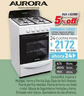 Red del Hogar Cocina Mod. Argenta 4 Aurora oferta