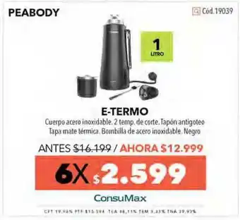 Nexon E-termo Peabody oferta
