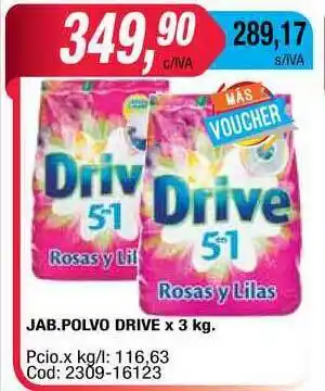 Maxiconsumo Jab. Polvo Drive x 3kg oferta