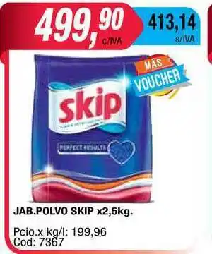 Maxiconsumo Jab. Polvo Skip x 2,25kg oferta