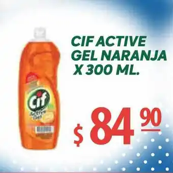 Unico Supermercados Cif Active Gel Naranja x 300ml oferta