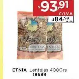 Hipermay Etnia Lentejas 400grs 18599 oferta