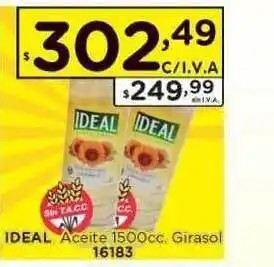 Hipermay Ideal Aceite 1500cc. Girasol 16183 oferta