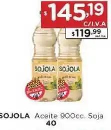 Hipermay Sojola Aceite 900cc. Soja 40 oferta