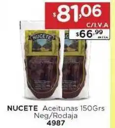 Hipermay Nucete Aceitunas 150grs Neg/rodaja 4987 oferta