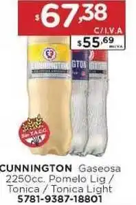 Hipermay Cunnington Gaseosa 2250cc. Pomelo Lig / Tonica / Tonica Light oferta