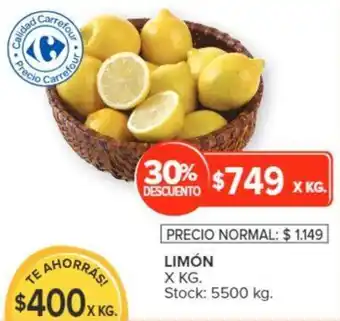 Carrefour LIMÓN X KG oferta