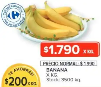 Carrefour BANANA X KG oferta
