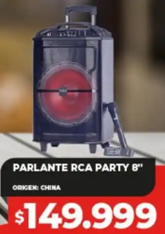 Supermayorista Vital PARLANTE RCA PARTY 8" oferta