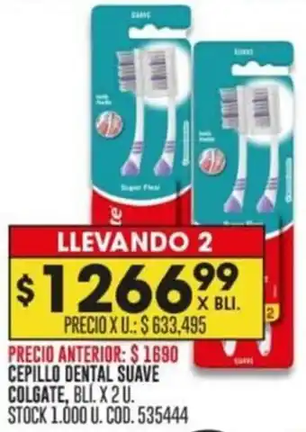 Coto CEPILLO DENTAL SUAVE COLGATE BLI. X 2 U oferta