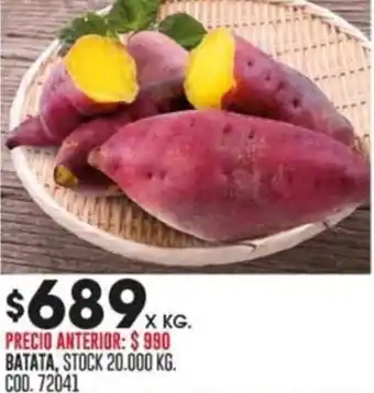 Coto BATATA X KG oferta