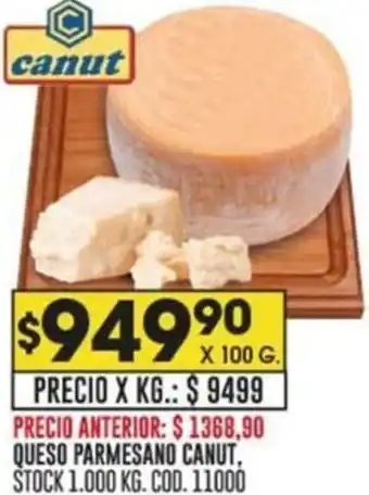 Coto QUESO PARMESANO CANUT X 100G oferta