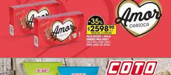 Coto BOMBONES AMOR CARIOCA CAJA X 200G oferta