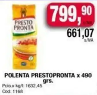 Maxiconsumo POLENTA PRESTOPRONTA x 490gr oferta