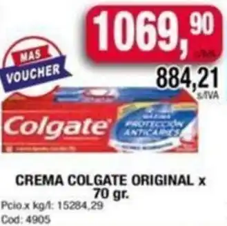 Maxiconsumo CREMA COLGATE ORIGINAL X 70gr oferta