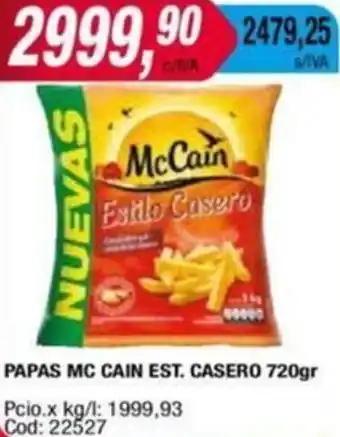 Maxiconsumo PAPAS MC CAIN EST. CASERO 720gr oferta
