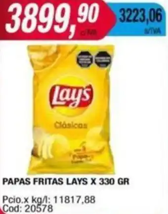 Maxiconsumo PAPAS FRITAS LAYS X 330GR oferta