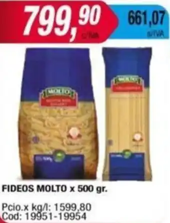 Maxiconsumo FIDEOS MOLTO x 500gr oferta