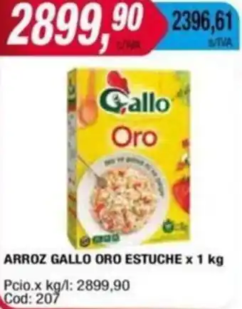 Maxiconsumo ARROZ GALLO ORO ESTUCHE x 1kg oferta