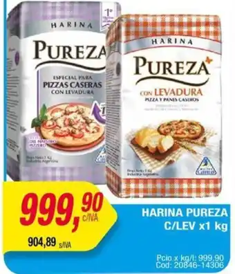 Maxiconsumo HARINA PUREZA C/LEV x 1kg oferta