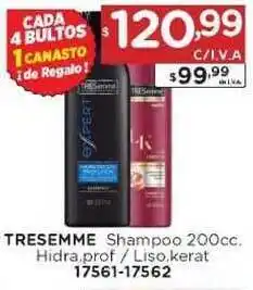 Hipermay Tresemme Shampoo 200cc. Hidra.prof / Liso.kerat oferta