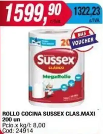Maxiconsumo ROLLO COCINA SUSSEX CLAS.MAXI 200un oferta