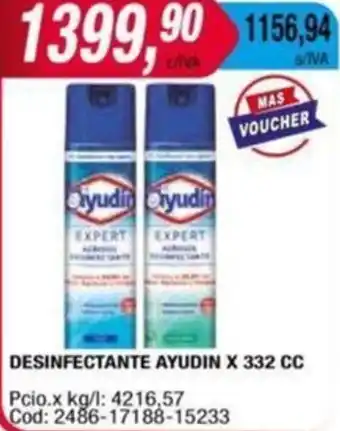 Maxiconsumo DESINFECTANTE AYUDIN X 332CC oferta