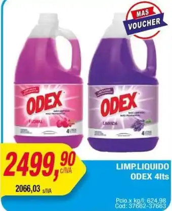 Maxiconsumo LIMP.LIQUIDO ODEX 4lt oferta