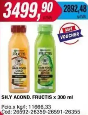 Maxiconsumo SH.Y ACOND. FRUCTIS x 300ml oferta