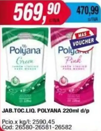 Maxiconsumo JAB.TOC.LIQ. POLYANA 220ml oferta