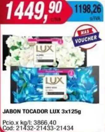 Maxiconsumo JABON TOCADOR LUX 3x125g oferta