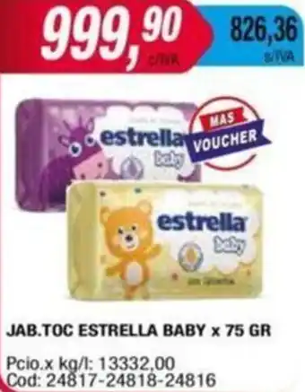 Maxiconsumo JAB.TOC ESTRELLA BABY x 75GR oferta