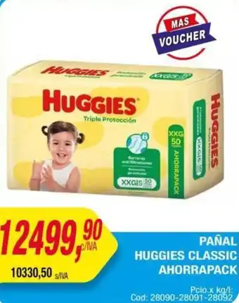 Maxiconsumo PAÑAL HUGGIES CLASSIC AHORRAPACK oferta