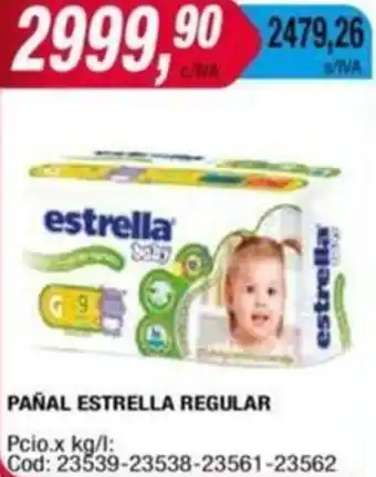 Maxiconsumo PAÑAL ESTRELLA REGULAR oferta