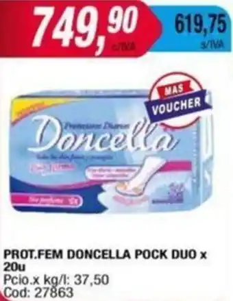 Maxiconsumo PROT.FEM DONCELLA POCK DUO x 20u oferta