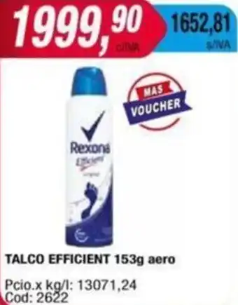 Maxiconsumo TALCO EFFICIENT 153g aero oferta